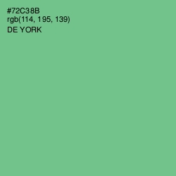 #72C38B - De York Color Image