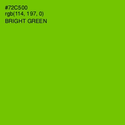 #72C500 - Bright Green Color Image