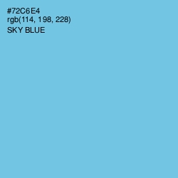 #72C6E4 - Sky Blue Color Image