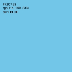 #72C7E9 - Sky Blue Color Image