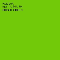 #72C90A - Bright Green Color Image