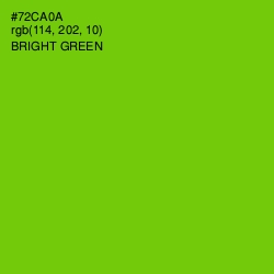 #72CA0A - Bright Green Color Image