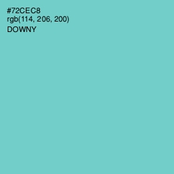 #72CEC8 - Downy Color Image