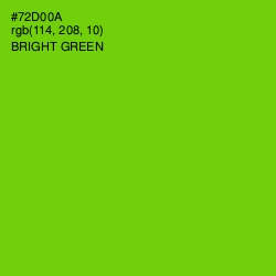 #72D00A - Bright Green Color Image