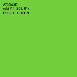 #72D03D - Bright Green Color Image