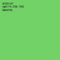 #72D167 - Mantis Color Image