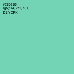 #72D3B5 - De York Color Image