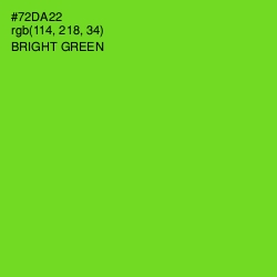 #72DA22 - Bright Green Color Image