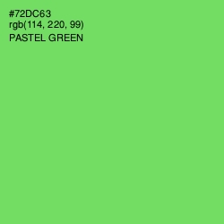 #72DC63 - Pastel Green Color Image