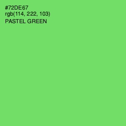 #72DE67 - Pastel Green Color Image