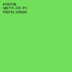 #72DF5B - Pastel Green Color Image