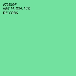 #72E09F - De York Color Image