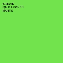 #72E24D - Mantis Color Image