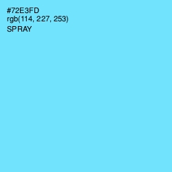 #72E3FD - Spray Color Image