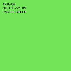 #72E458 - Pastel Green Color Image