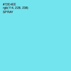 #72E4EE - Spray Color Image