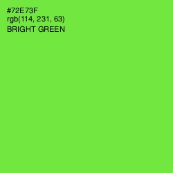 #72E73F - Bright Green Color Image