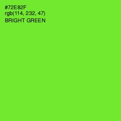 #72E82F - Bright Green Color Image