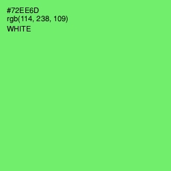 #72EE6D - Screamin' Green Color Image