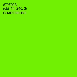 #72F003 - Chartreuse Color Image