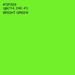 #72F029 - Bright Green Color Image