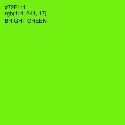 #72F111 - Bright Green Color Image