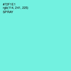 #72F1E1 - Spray Color Image