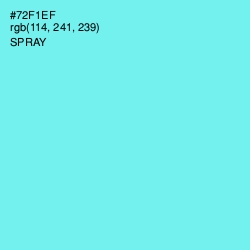 #72F1EF - Spray Color Image