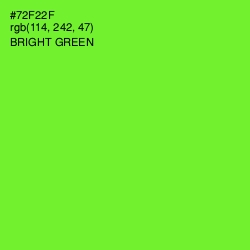 #72F22F - Bright Green Color Image