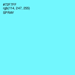 #72F7FF - Spray Color Image