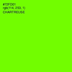 #72FD01 - Chartreuse Color Image