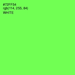 #72FF54 - Screamin' Green Color Image