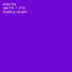 #7307D4 - Purple Heart Color Image