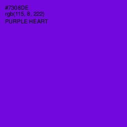 #7308DE - Purple Heart Color Image