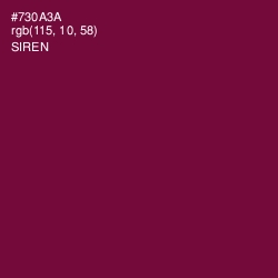 #730A3A - Siren Color Image