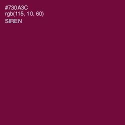 #730A3C - Siren Color Image