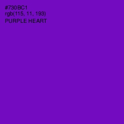 #730BC1 - Purple Heart Color Image