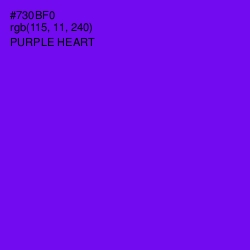 #730BF0 - Purple Heart Color Image