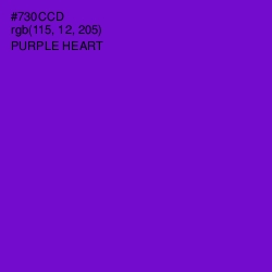 #730CCD - Purple Heart Color Image