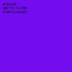 #730CEE - Purple Heart Color Image