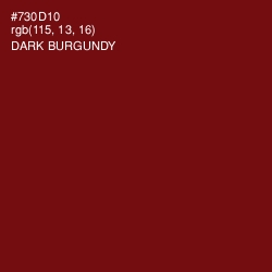 #730D10 - Dark Burgundy Color Image