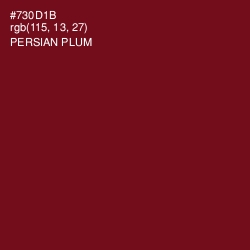 #730D1B - Persian Plum Color Image