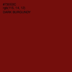 #730E0C - Dark Burgundy Color Image