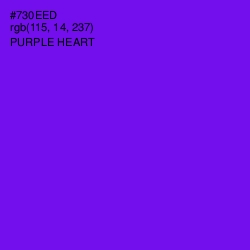 #730EED - Purple Heart Color Image