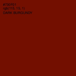 #730F01 - Dark Burgundy Color Image