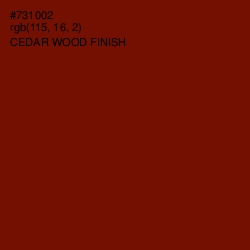 #731002 - Cedar Wood Finish Color Image