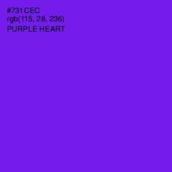 #731CEC - Purple Heart Color Image