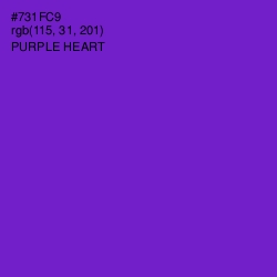#731FC9 - Purple Heart Color Image