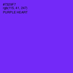 #7329F7 - Purple Heart Color Image