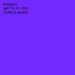 #7329FD - Purple Heart Color Image